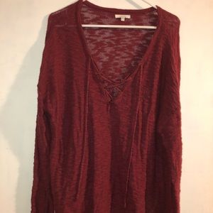 Maurices Redish Criss Cross Sweater